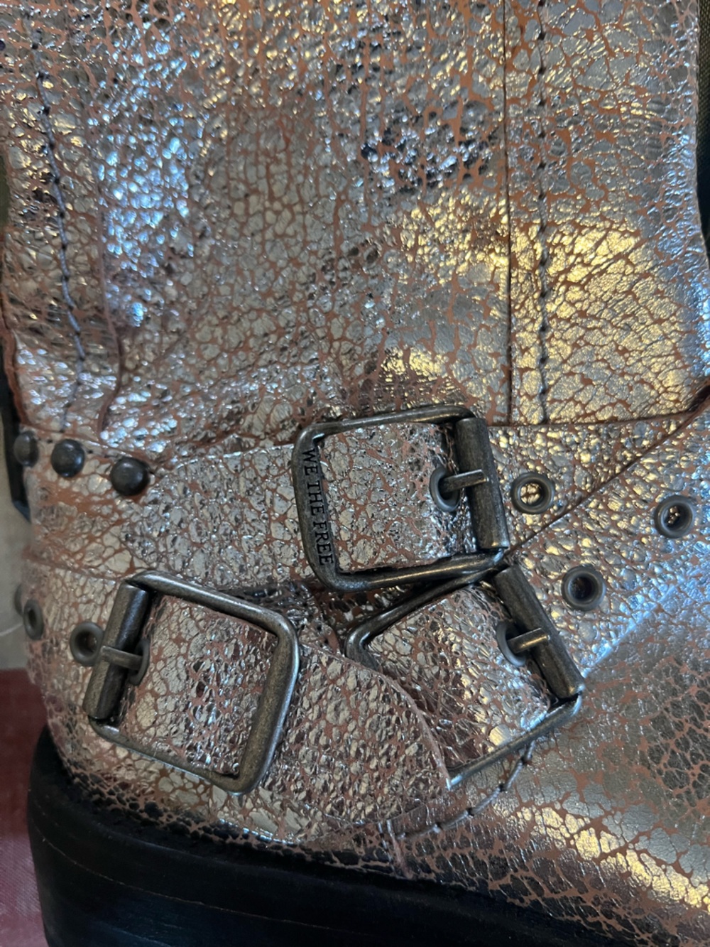 We The Free Janey Engineer Boot in Silver - Picture 4 of 6